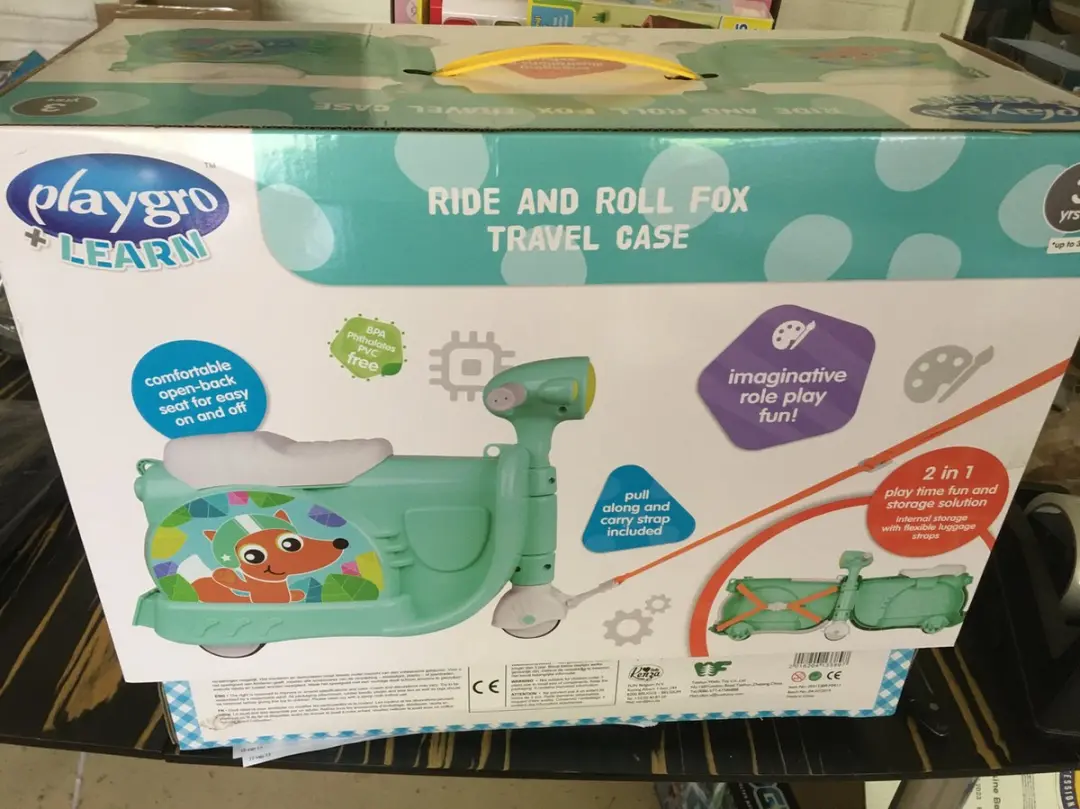 Playgro Ride and Roll Fox Reisbox