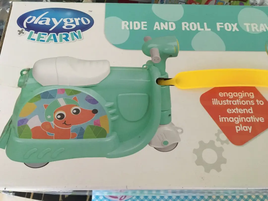 Playgro Ride and Roll Fox Reisbox
