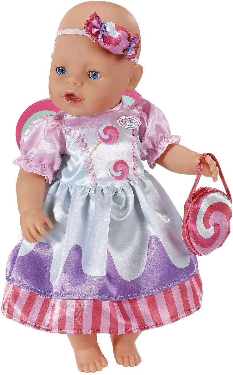Baby Born 839706 Meerkleurig Snoepjurk - 43cm