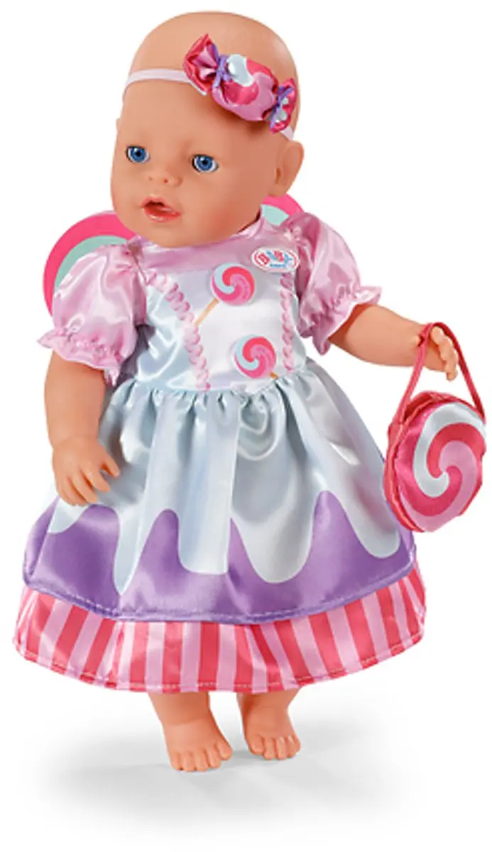 Baby Born 839706 Meerkleurig Snoepjurk - 43cm - afbeelding 6 van 6