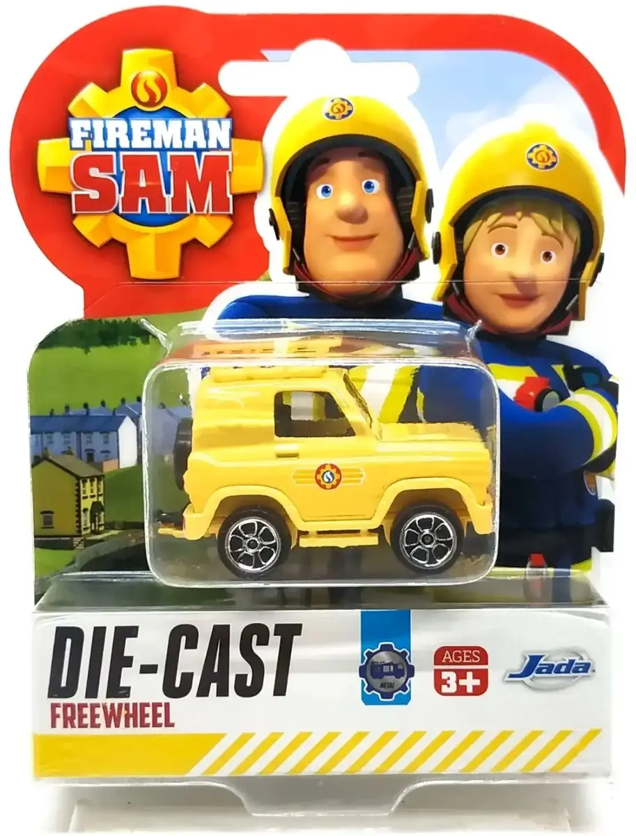 Dickie Toys Brandweerman Sam Mountain Rescue 4x4 7cm - Geel