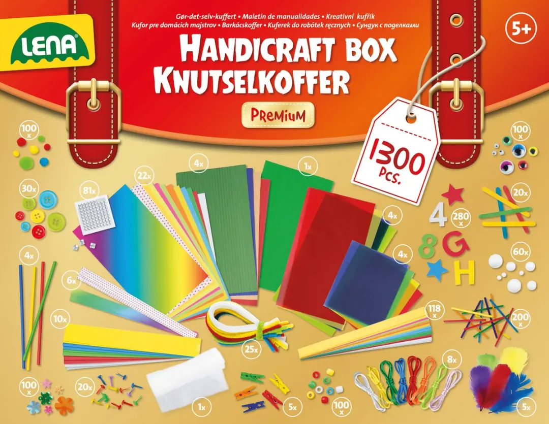 Lena Knutselset Premium Junior - 1500 Stuks Multicolor