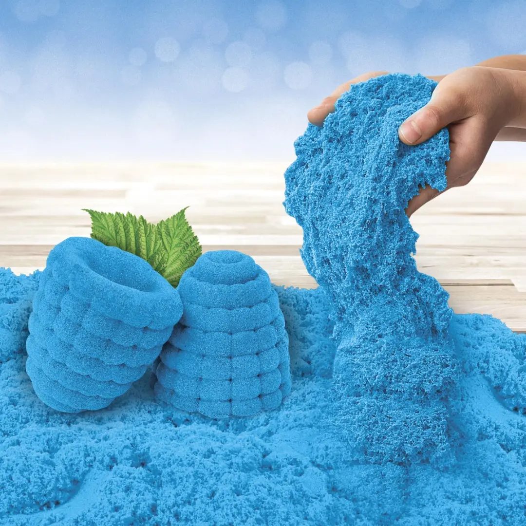 Spin Master Kinetic Sand Geurend Frambozenfeestje 227g - Blauw