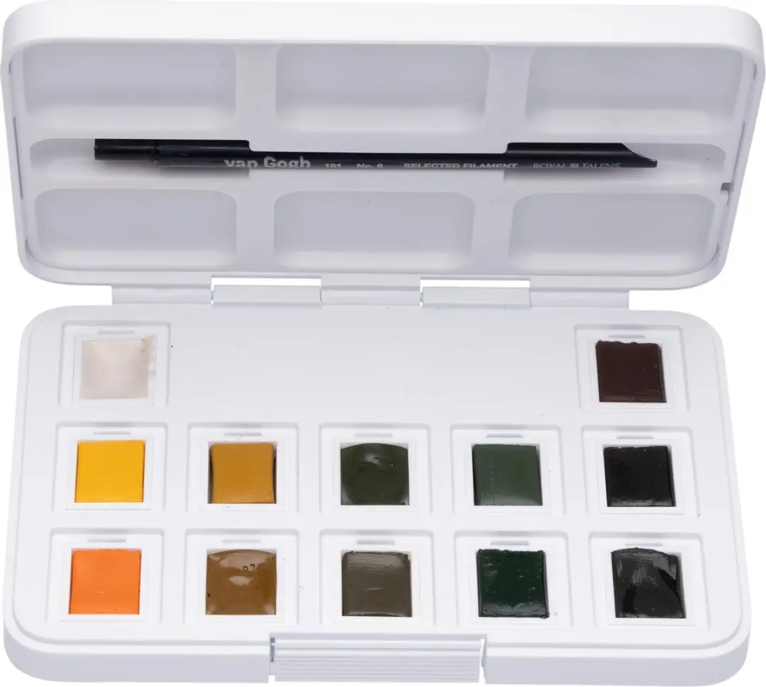 Van Gogh Aquarelverf Pocket Box - 12 Kleuren 12ml