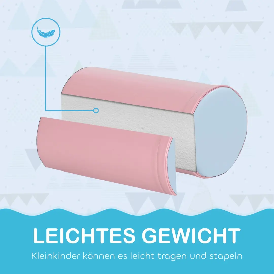 Homcom Speelset Kunstleer - 40,6x40,6x20,3cm - 5-delig - Meerkleurig