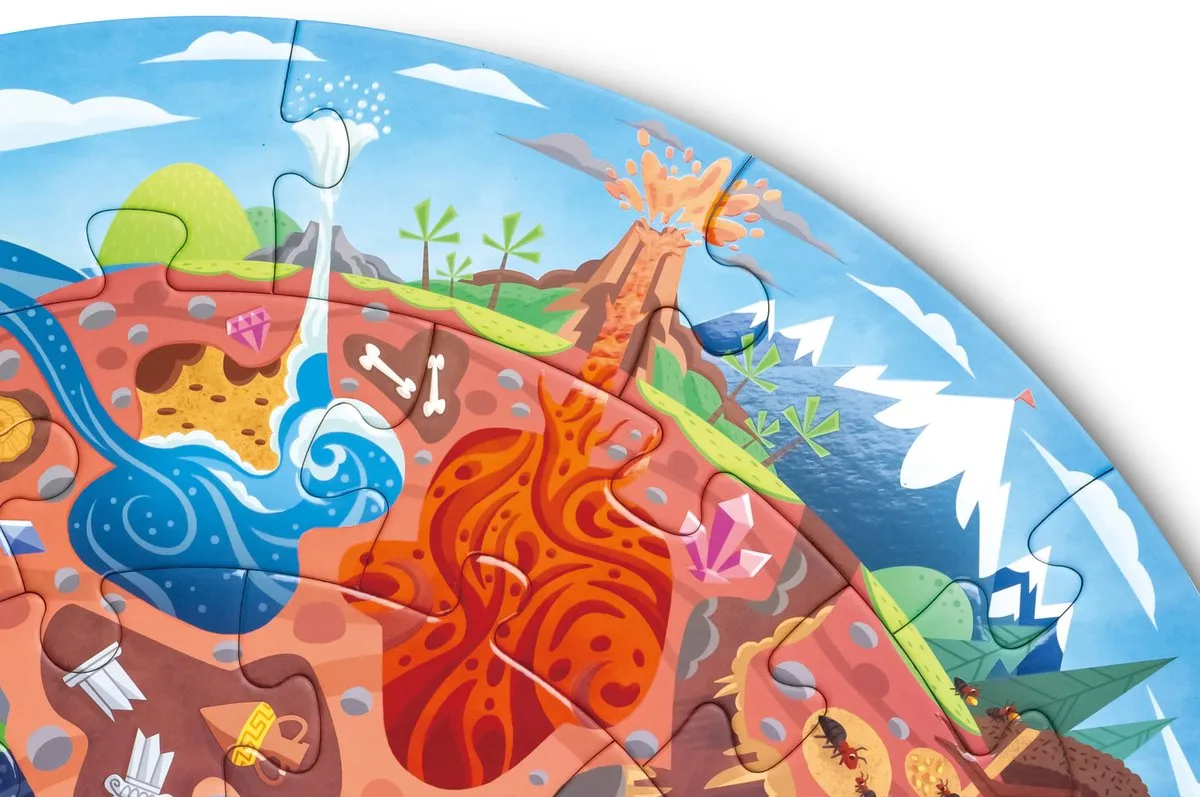 Hape Ondergrondse Wereld Puzzel 38 Stuks - E1637