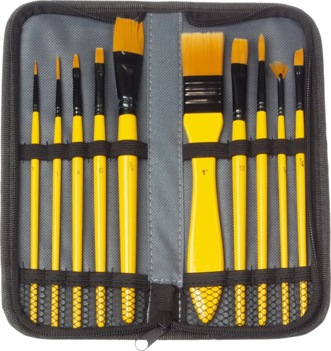 Kangaro Acrylverf Penselenset 10 Stuks - afbeelding 6 van 6