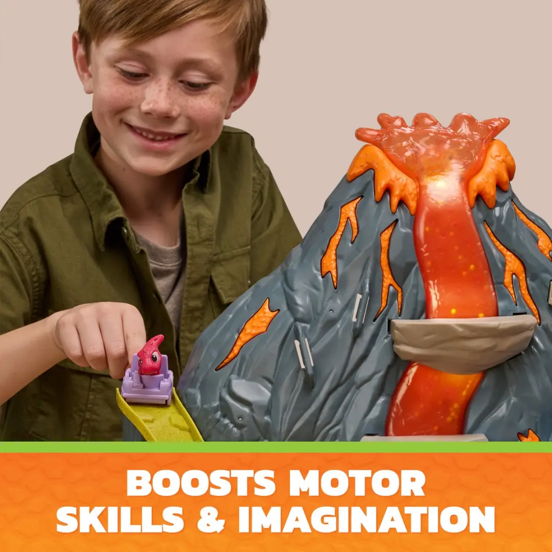 PAW Patrol Dino Film Super Lava Blast Volcano - Marshall & Rhubarb - Multicolor