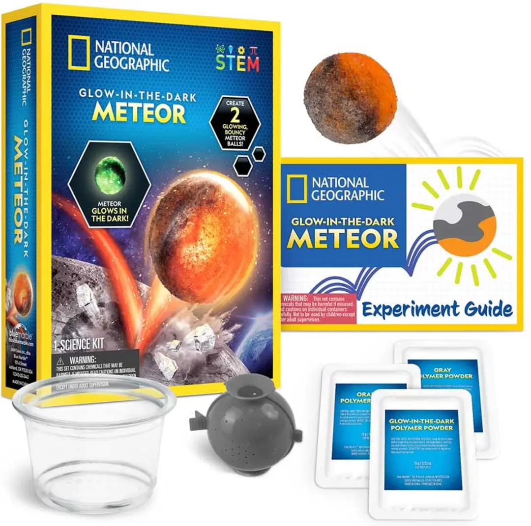 National Geographic Glow In The Dark Meteor Science Kit - 2 Stuks