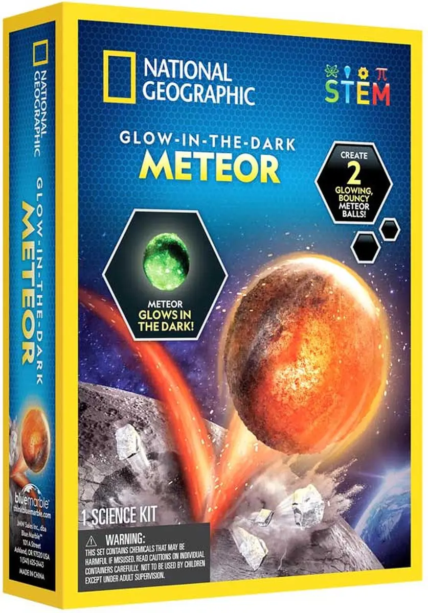 National Geographic Glow In The Dark Meteor Science Kit