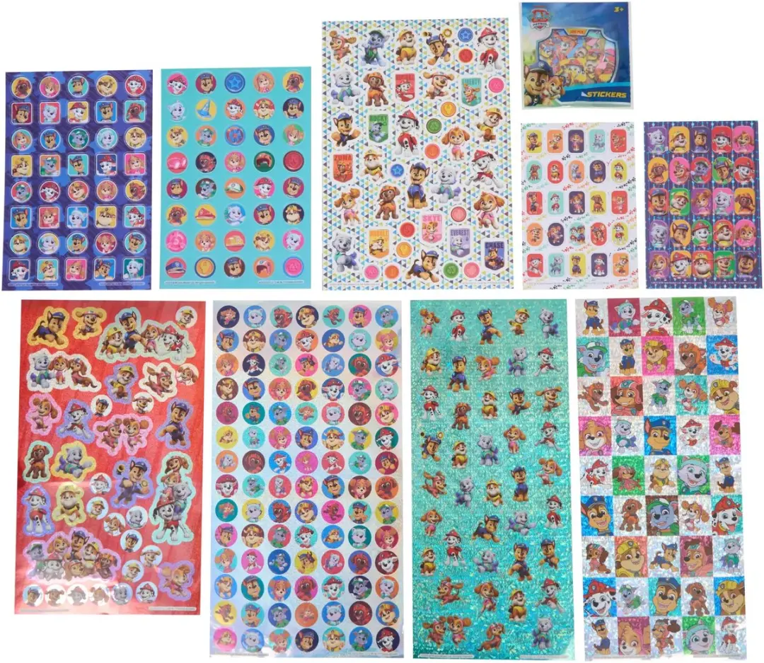 PAW Patrol XXL Stickerset - 500 Stickers - 9 Vellen - Knutselen