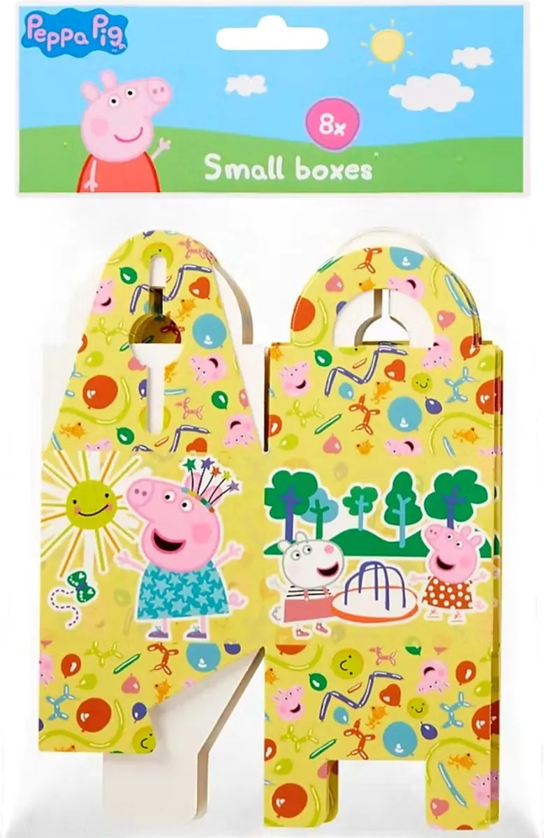 Peppa Pig Traktatie Uitdeeldoosjes - 8 Stuks - Multicolor