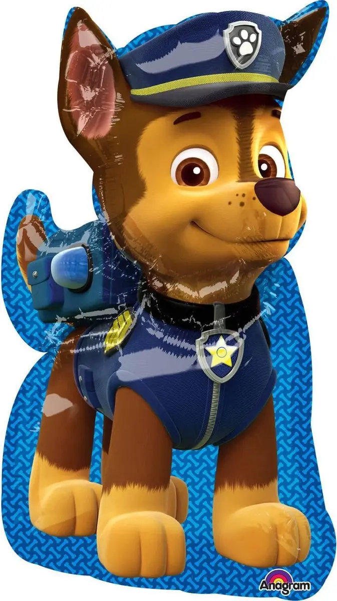 PAW Patrol Chase XL Ballon 78x58cm - Blauw