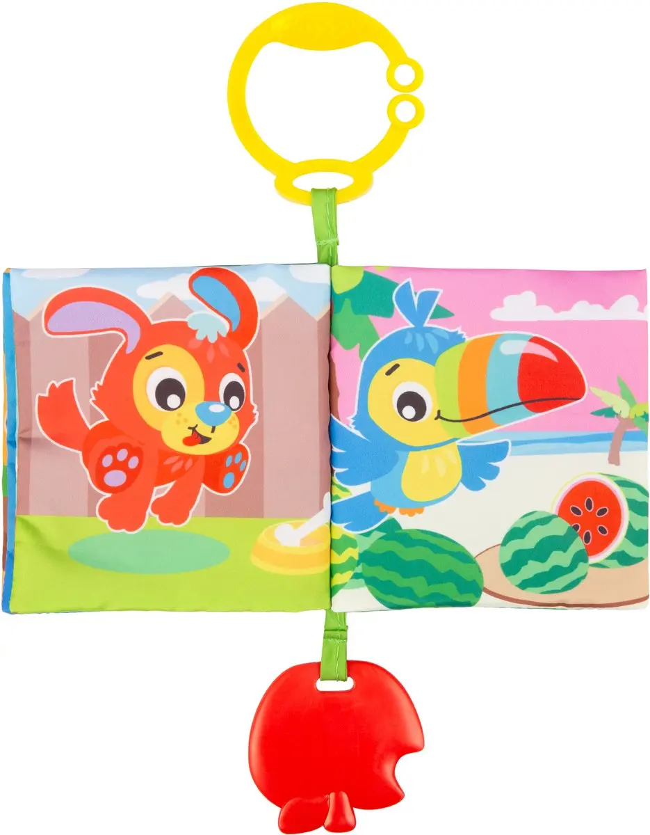 Playgro First Fun Stroller Book - Bijtboekje Multi