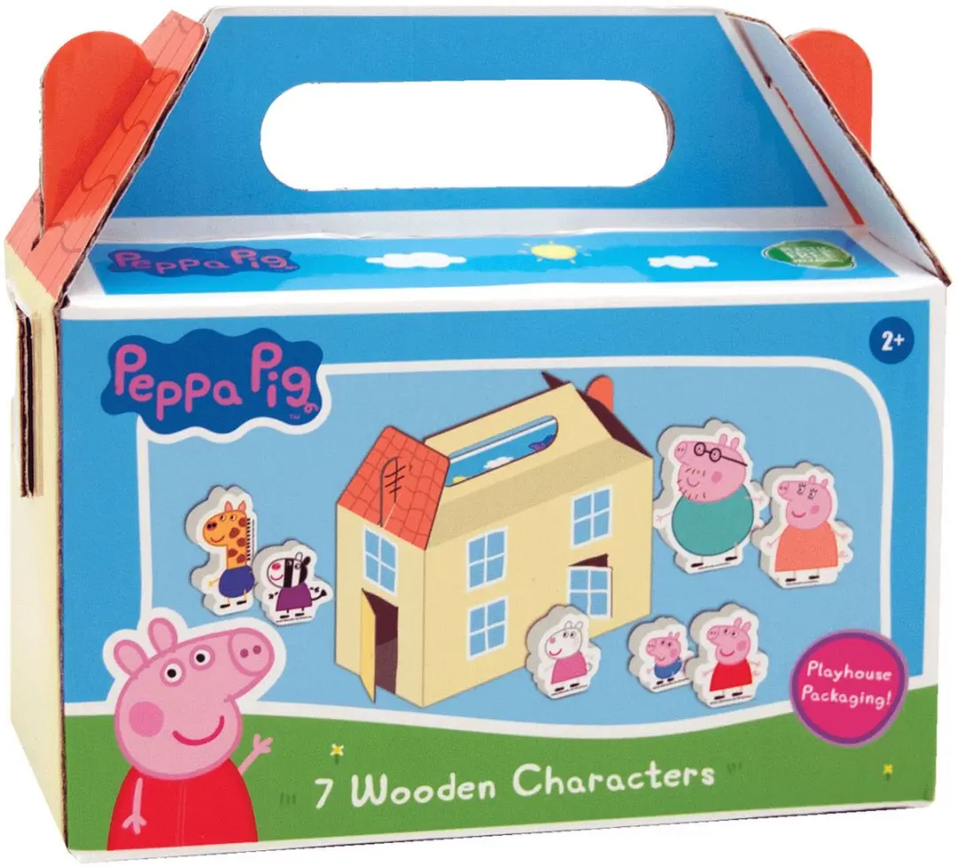 Peppa Pig Houten Personages - 7 Stuks - Multicolor