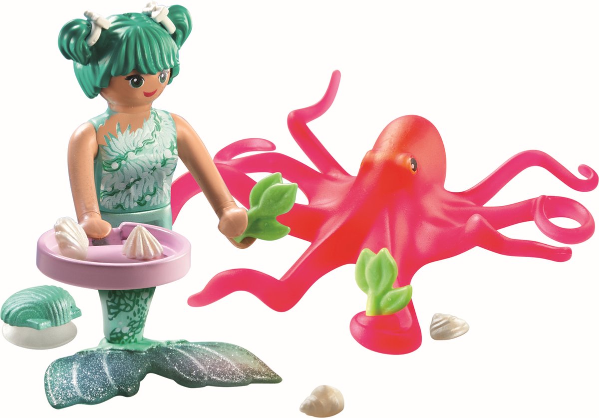 PLAYMOBIL Princess Magic Zeemeermin met van kleur veranderende octopus - 71503