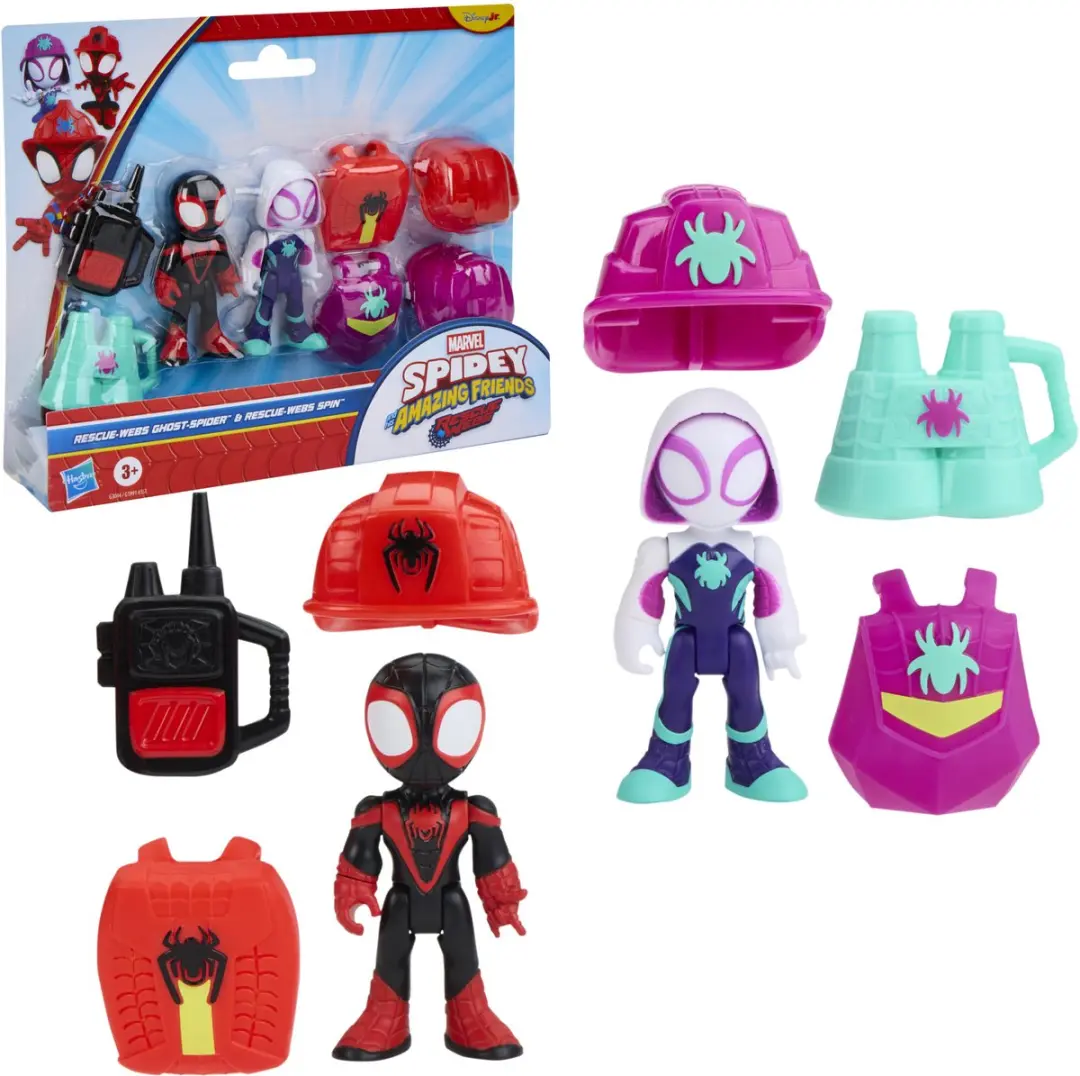 Hasbro Marvel Spidey and His Amazing Friends Ghost-Spider & Spin Rescue-Webs