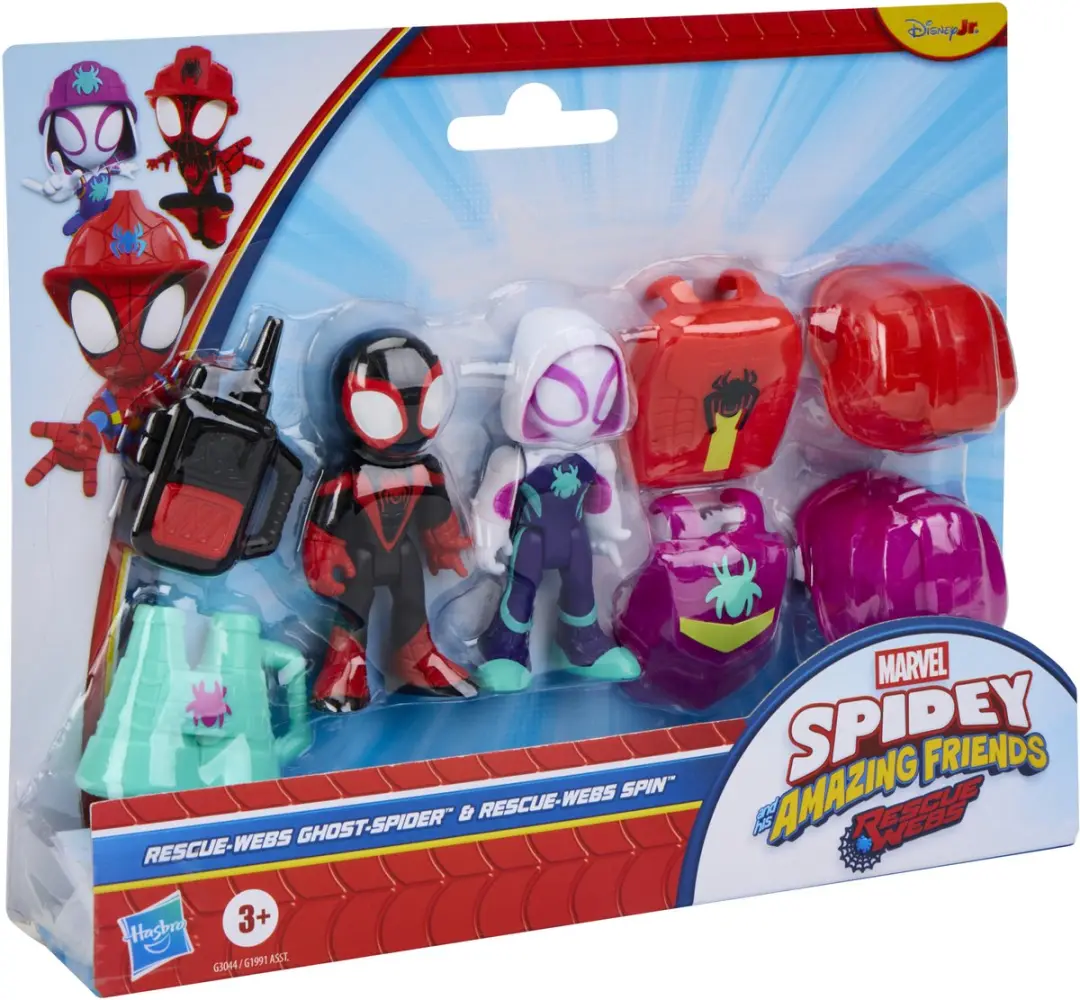 Hasbro Marvel Spidey and His Amazing Friends Ghost-Spider & Spin Rescue-Webs - G30445L00