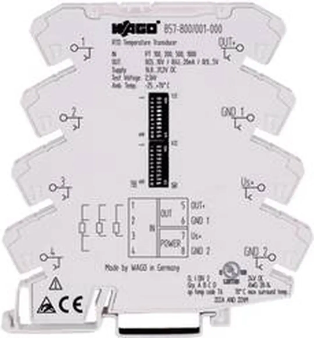 WAGO 857-800 Temperatuurmeetomvormer