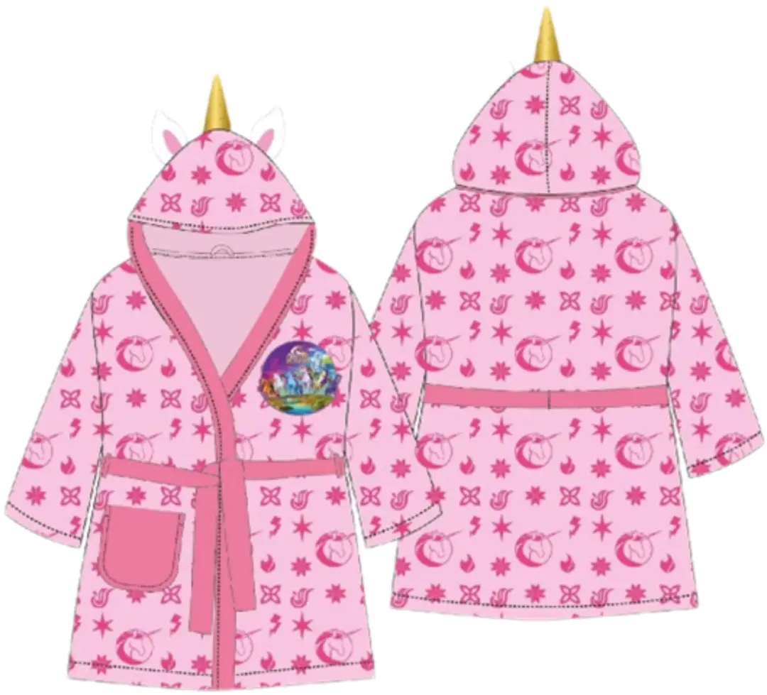 Unicorn Academy Badjas 122/128 - Paars