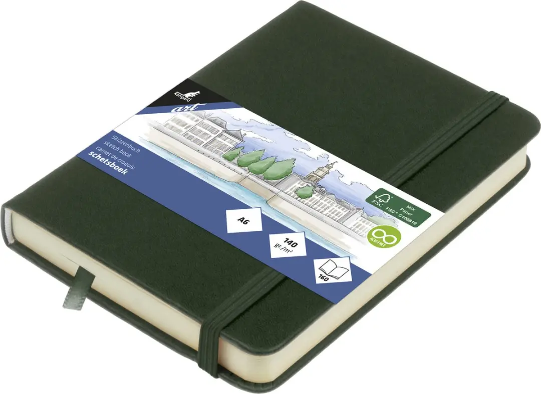 Kangaro K-861218 Schetsboek A6 Forest Green