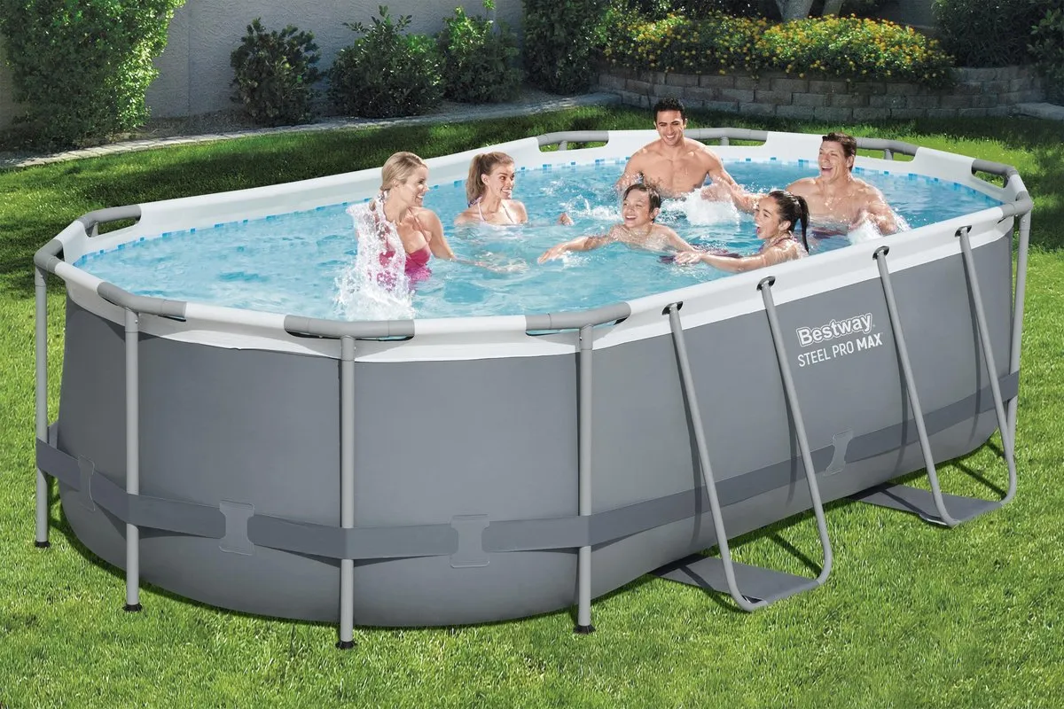 Bestway Steel Pro MAX Zwembadset 427x250x100cm - Grijs