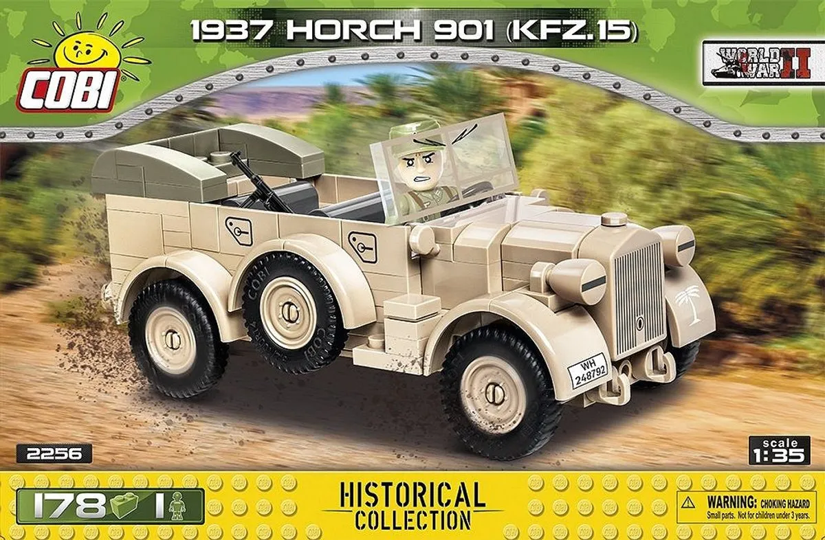 Cobi WWII Horch 901 Modelbouwset 185 Stuks - Meerkleurig