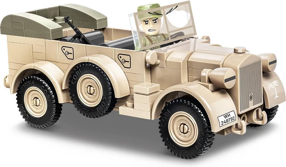 Cobi WWII Horch 901 Modelbouwset 185 Stuks - Meerkleurig - afbeelding 6 van 6