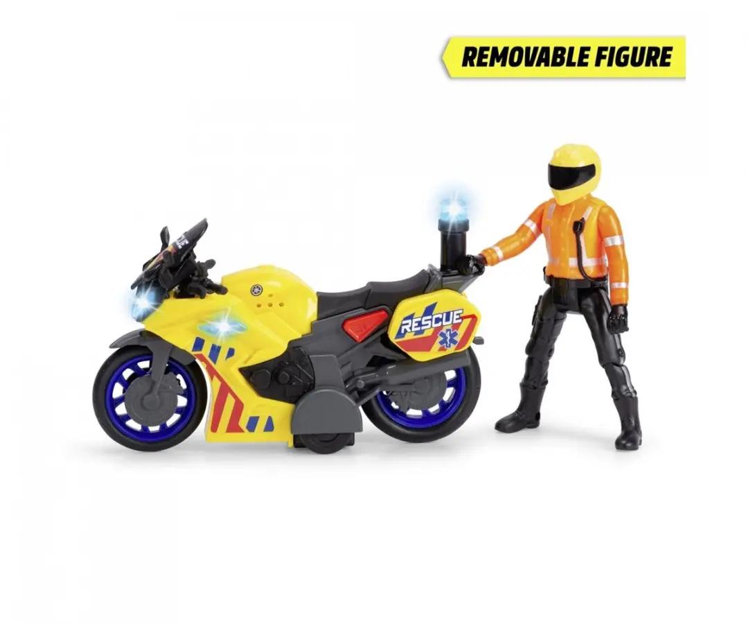 Dickie Frictie Reddingsmotor 203712030 - Licht en geluid - Geel