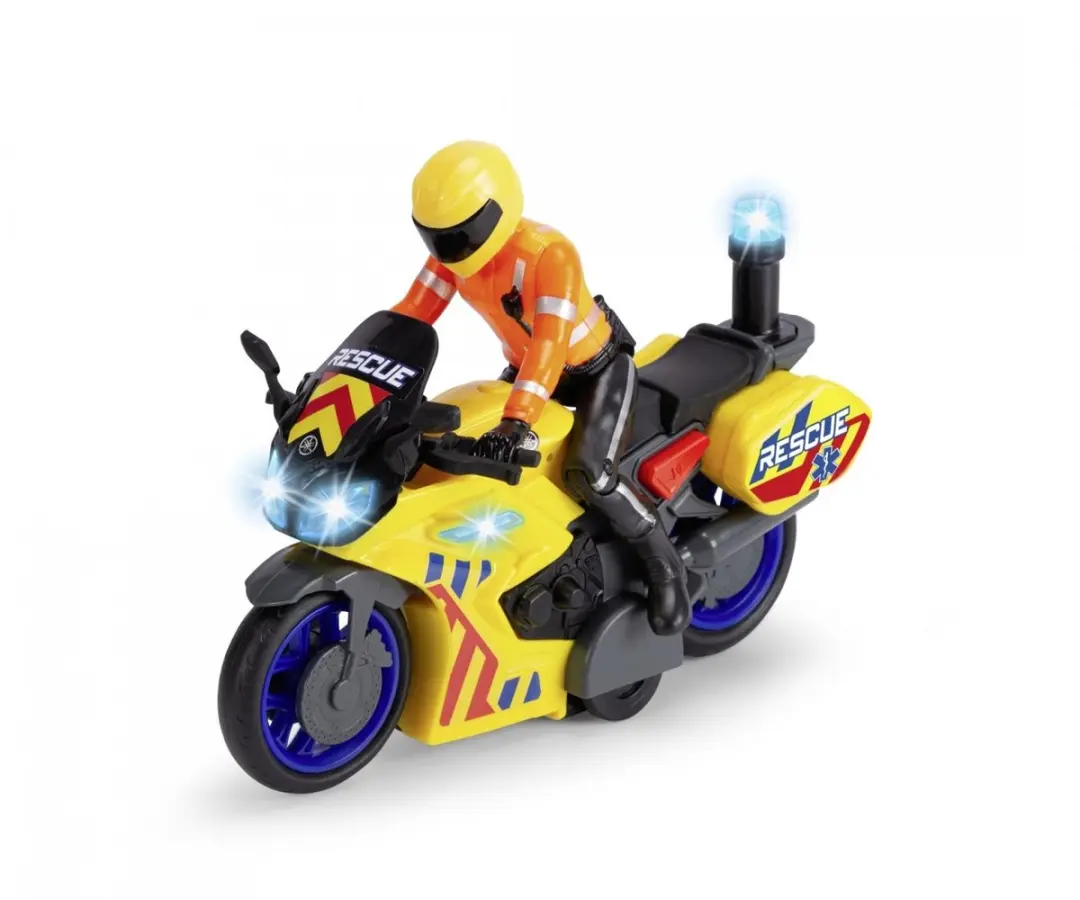 Dickie Frictie Reddingsmotor 203712030 - Licht en geluid - Geel