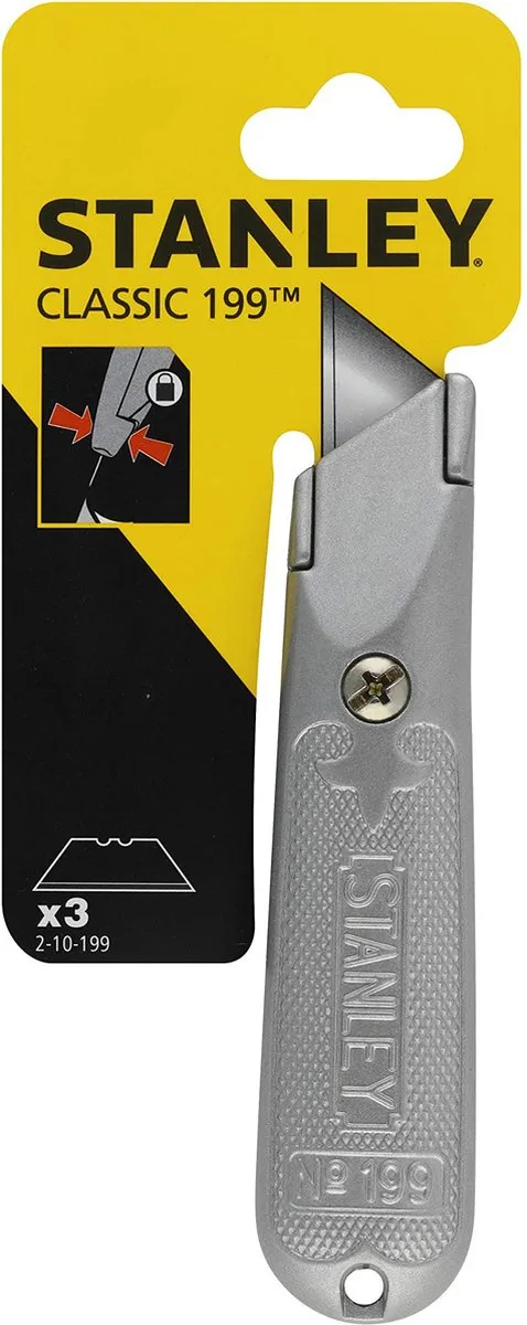 Stanley Vast Mes 199E - 4 Stuks - 3 Reservemesjes