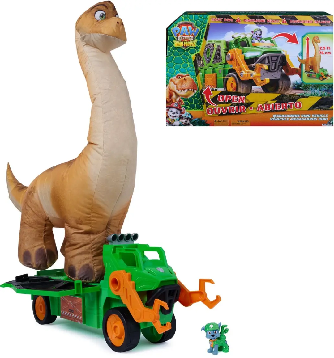 PAW Patrol Megasaurus Dino Speelgoedvoertuig 76cm