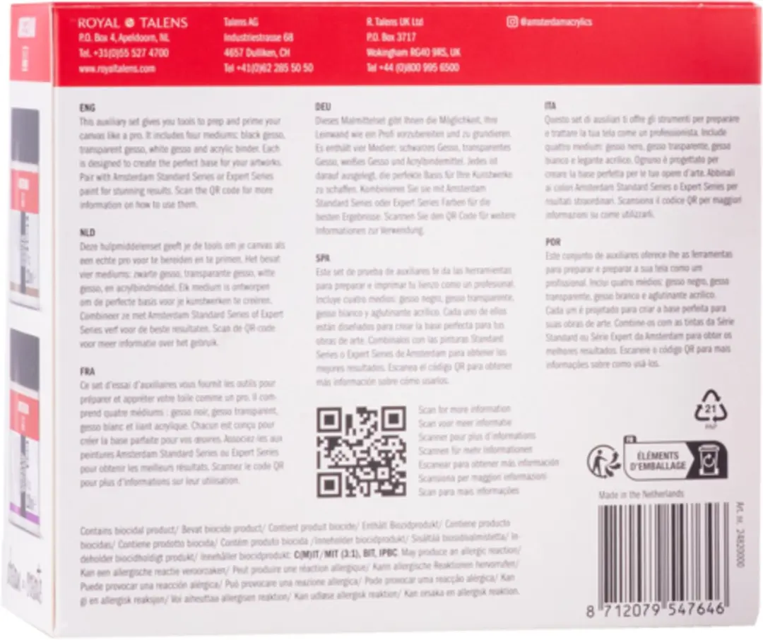 Amsterdam Medium Prep & Prime Set - 4x120ml - Assorti