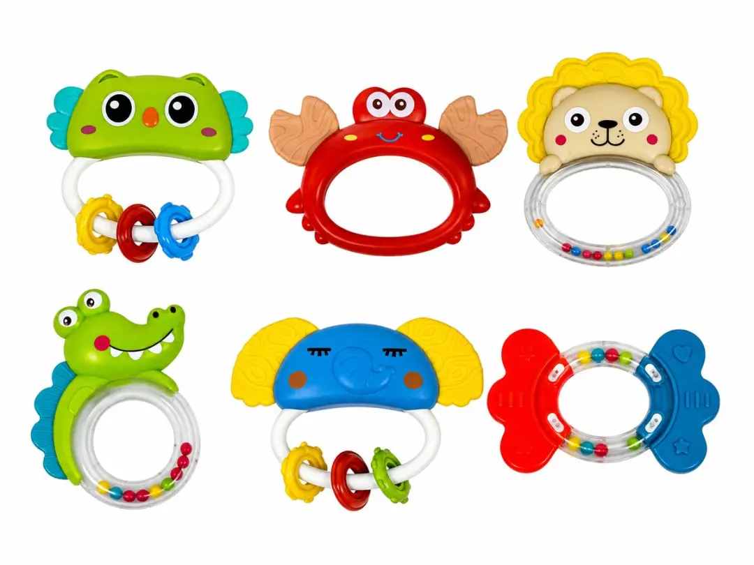 Ledy Toys Baby Handbel Rammelaar Set 6 Stuks