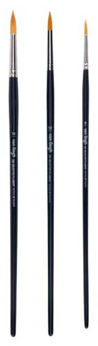 Van Gogh Serie 295 Olie & Acrylverf Penselen - 3 Stuks