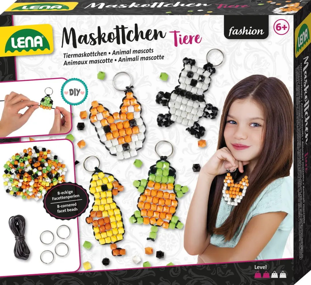 Lena Animal Mascotte Kralenset - 250 Stuks Multi