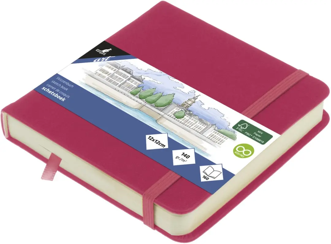 Kangaro Schetsboek Ruby 12x12cm