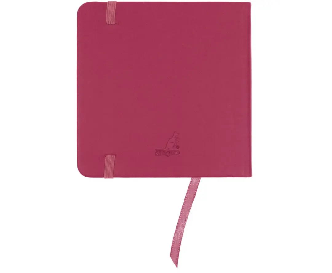 Kangaro Schetsboek Ruby 12x12cm - 160 Pagina's - Met Elastiek en Lint - afbeelding 6 van 6