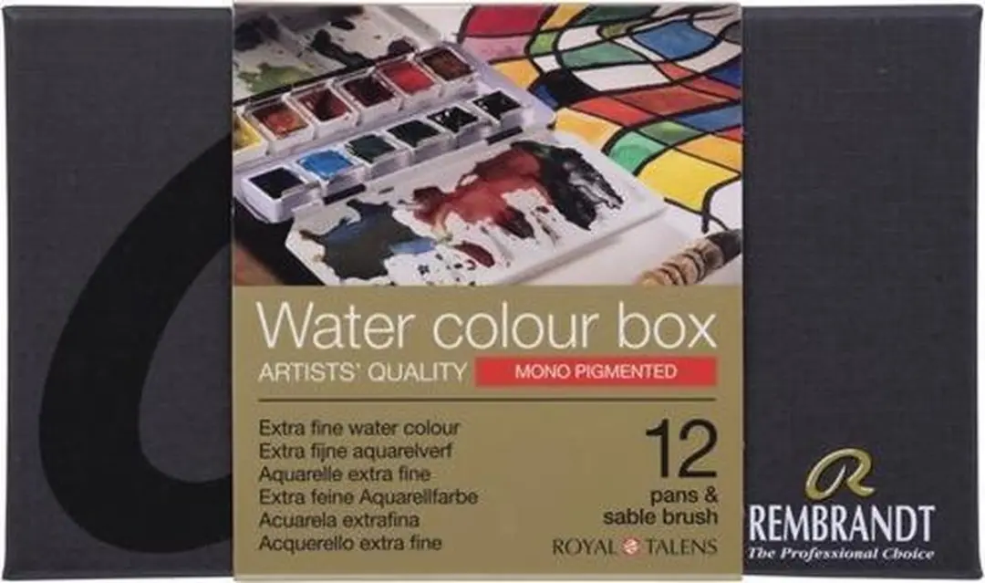 Rembrandt Waterverfdoos 12 Kleuren