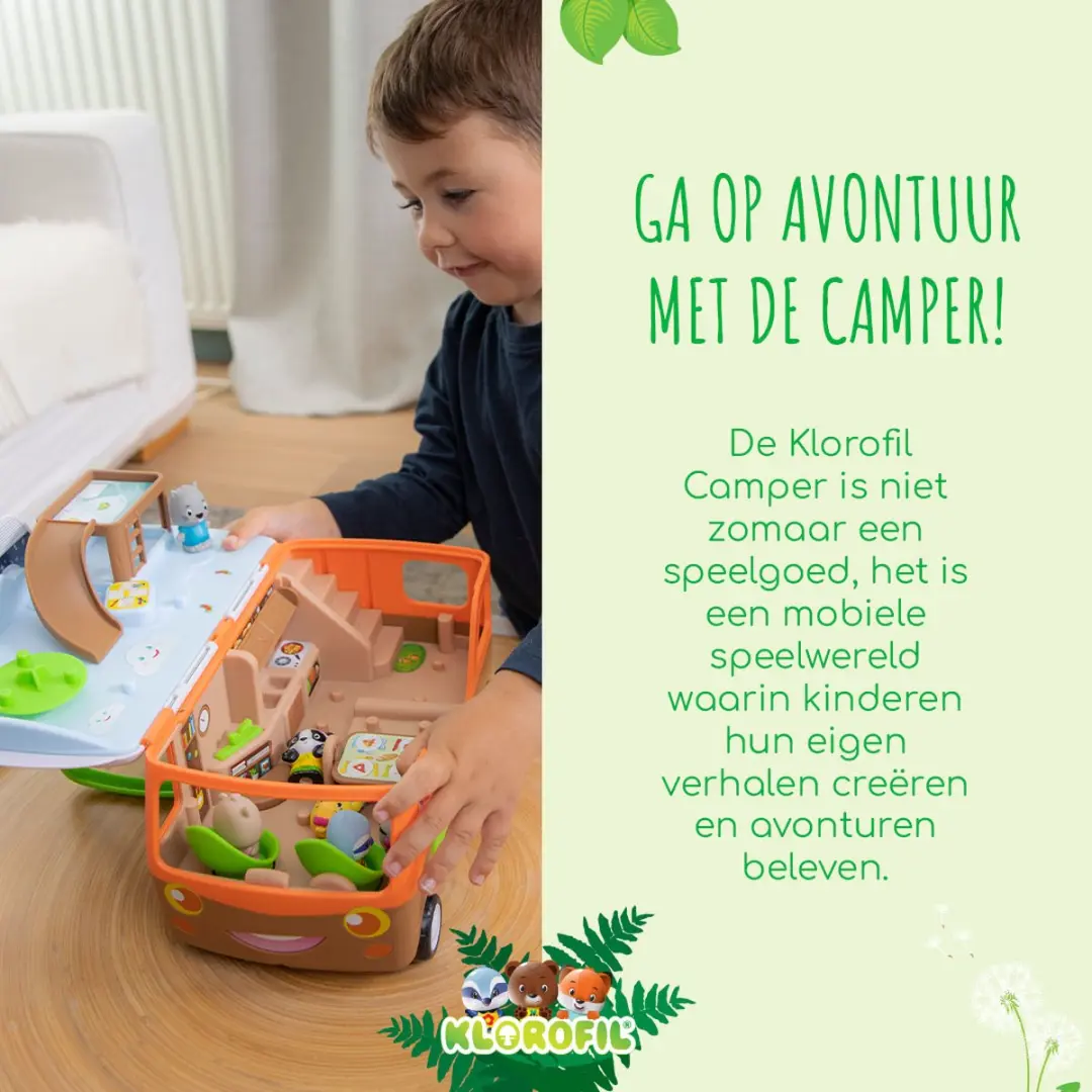 Klorofil Speelset De Camper Poppenhuis - 700213 - Camouflage