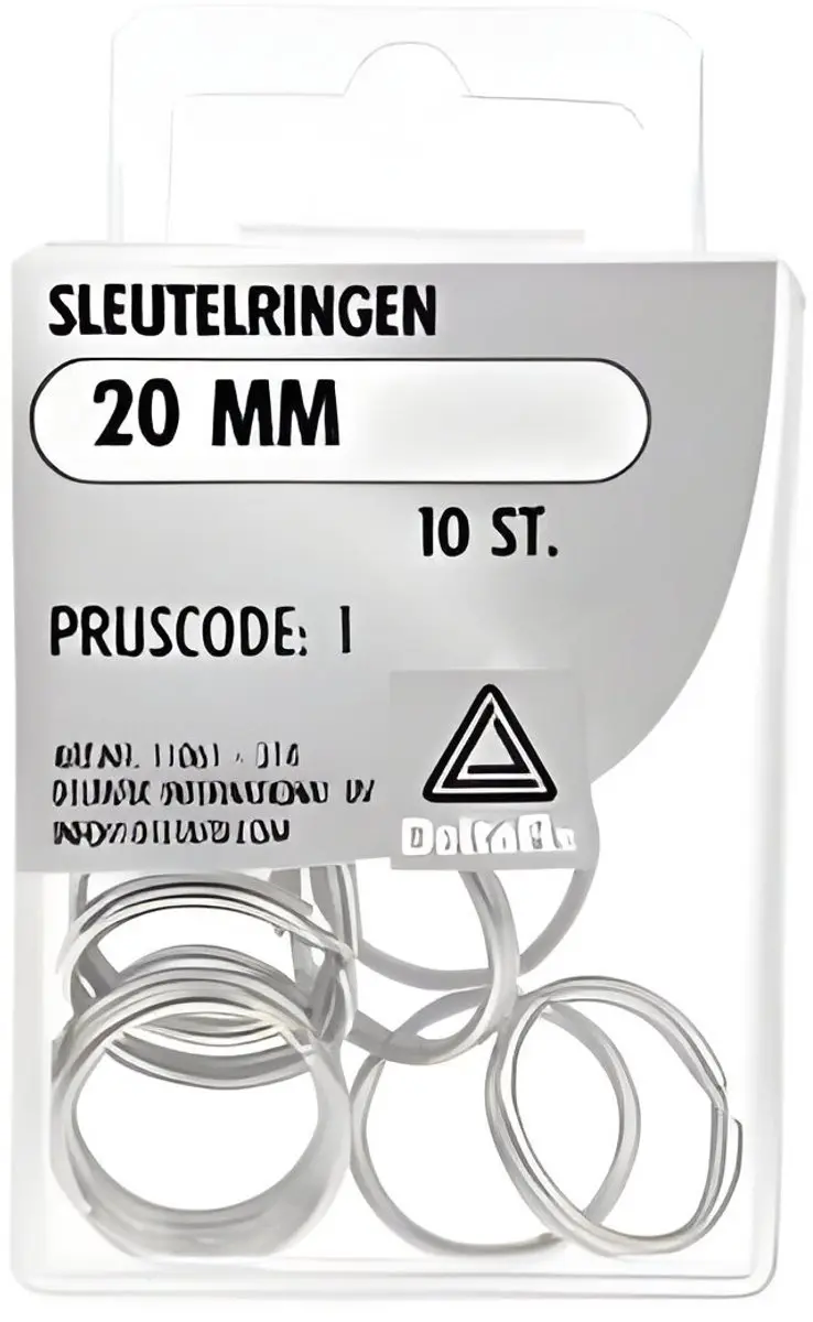 Sleutelringen 20mm 10st Deltafix