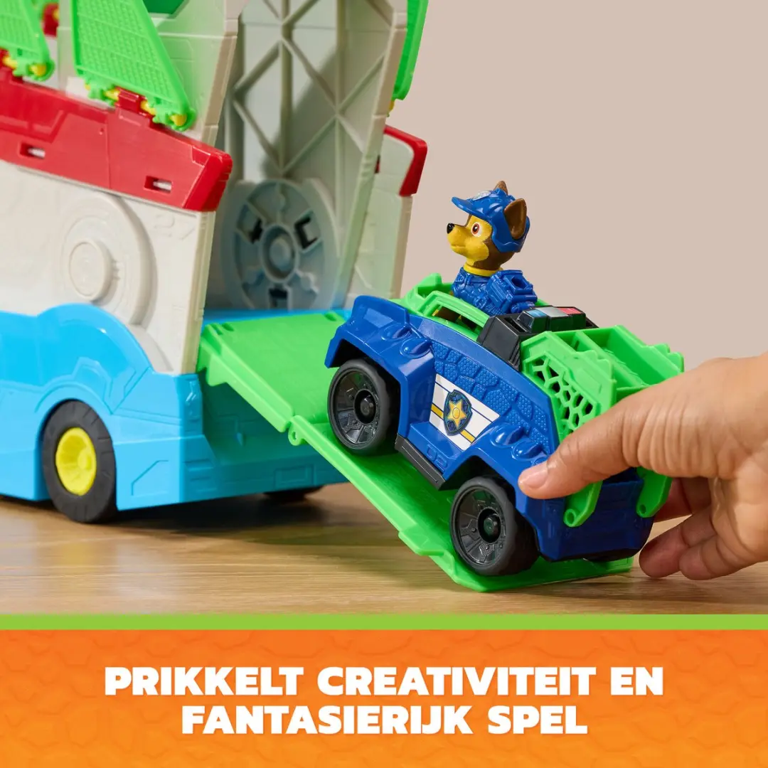 PAW Patrol Dino Mobile Hoofdkwartier 55,8cm - 2-in-1 Transformerend - Meerkleurig