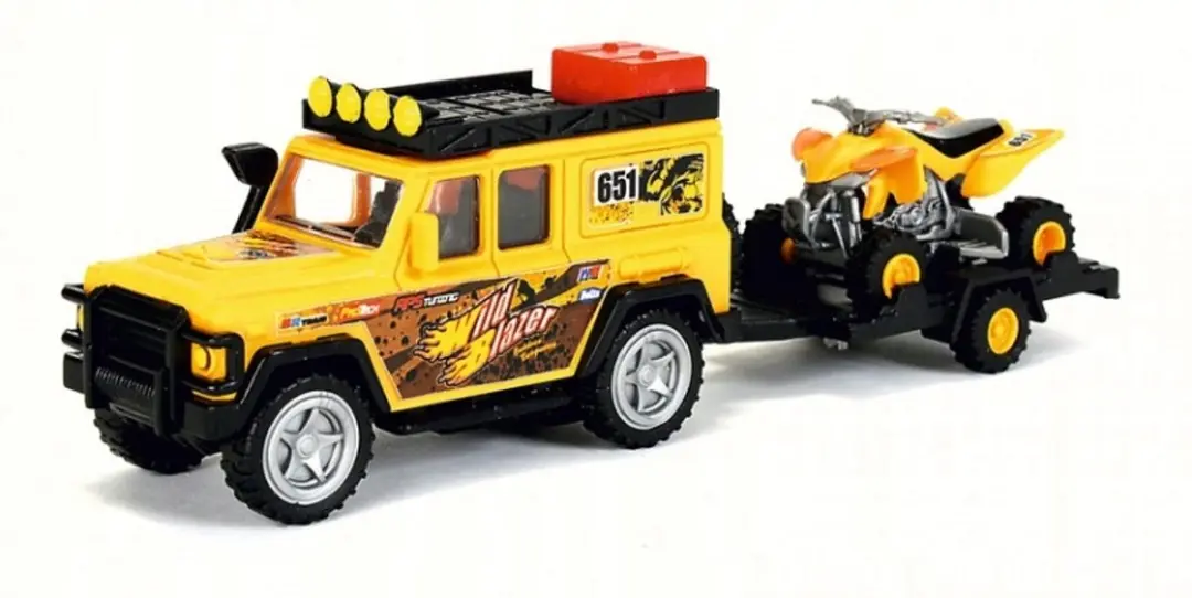 Dickie Reddingsvoertuigenset 1:43 - 3 Auto's & Helikopter - Geel/Rood/Zwart