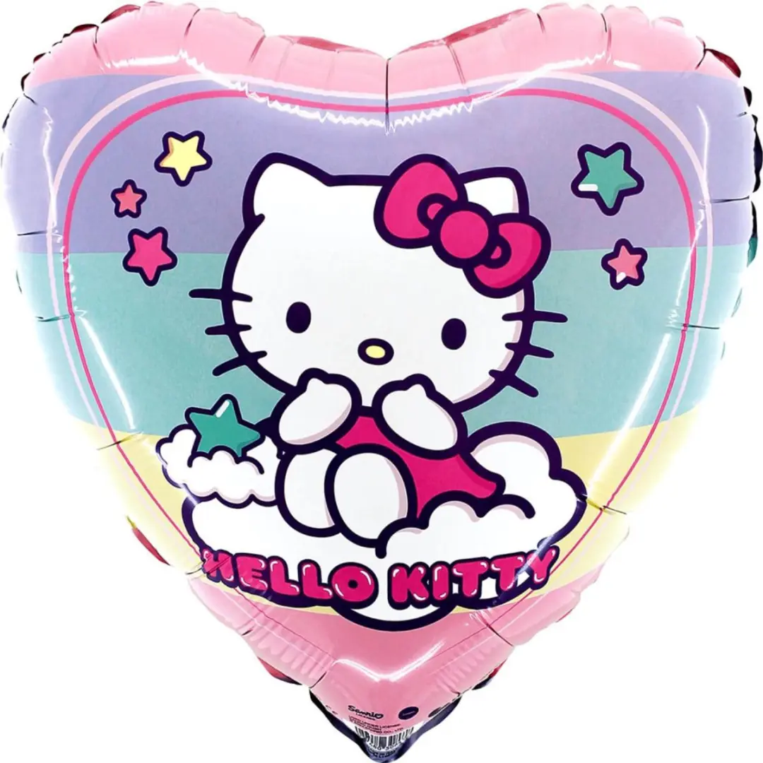 Grabo Hello Kitty Hart Folieballon 18"