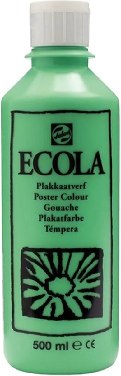 Talens Ecola Plakkaatverf Lichtgroen 500ml