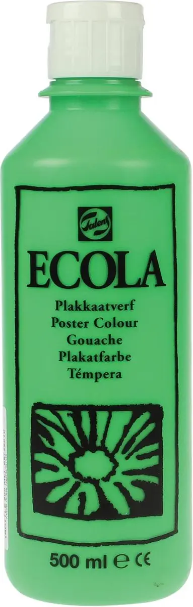 Talens Ecola Plakkaatverf Lichtgroen 500ml