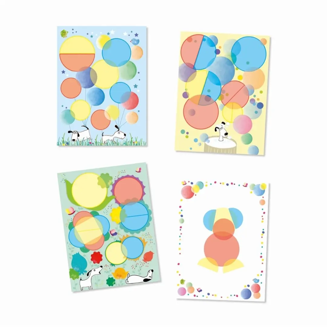 Djeco Stickers Magische Cirkels Honden DJ08974 - Multicolor - afbeelding 3 van 4