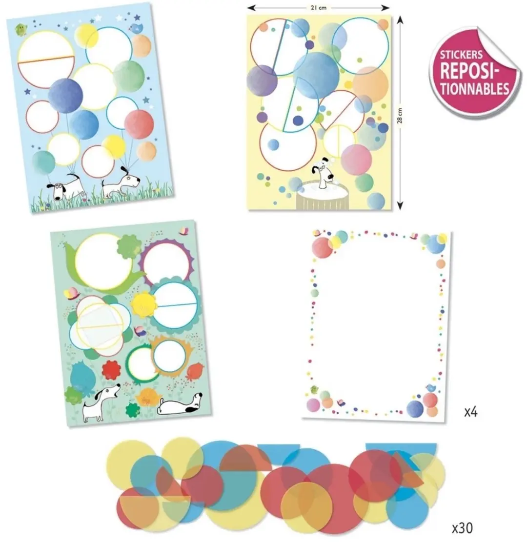 Djeco Stickers Magische Cirkels Honden DJ08974 - Multicolor - afbeelding 2 van 4
