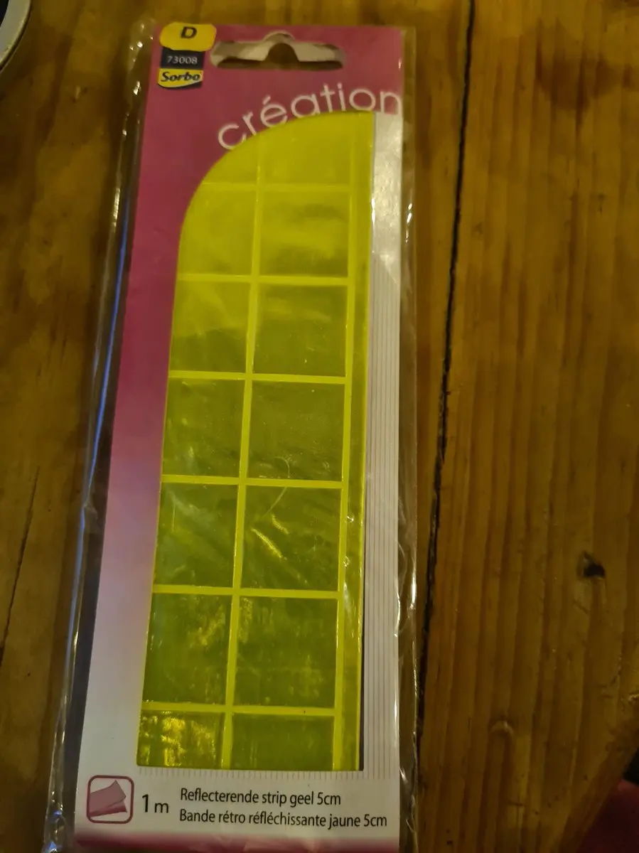 Sorbo Reflecterende Strip Geel 5cm