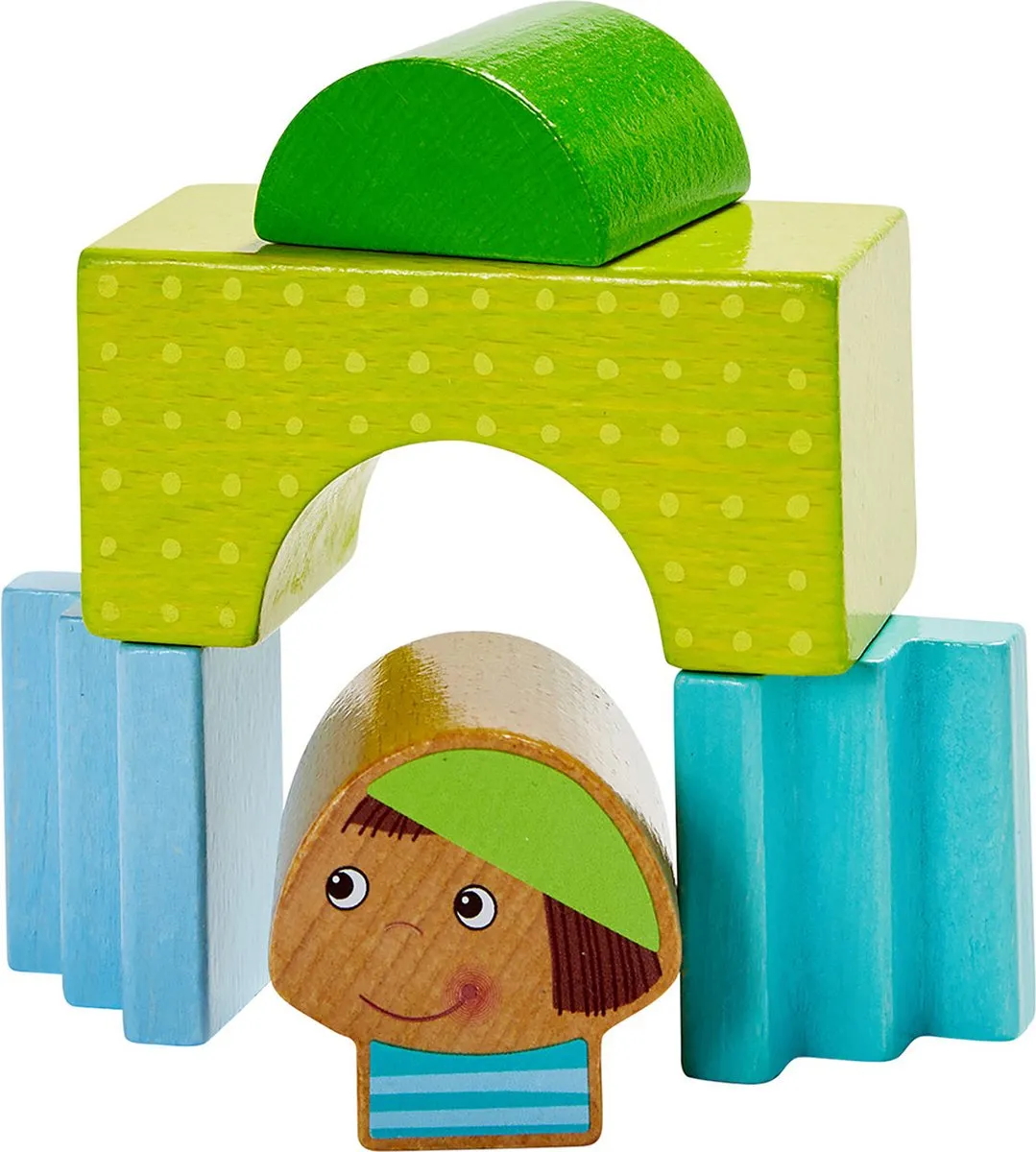Haba Bouwstenen Stad Houten Speelgoed 28-delig - Multicolor